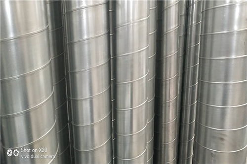重庆长寿加工风管价格 螺旋风管加工厂 规格齐全 九度金属